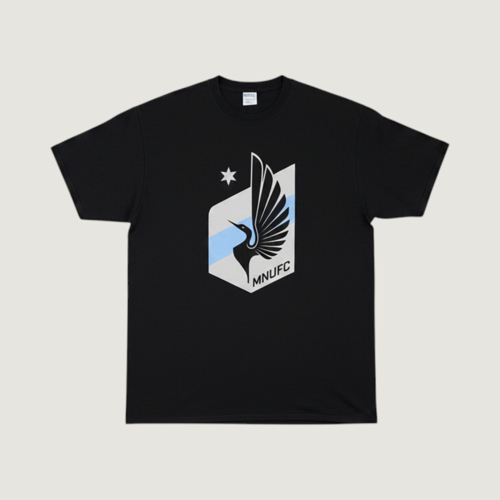 Port & Company Minnesota United FC MNUFC Soccer T-Shirt Black Mens Large